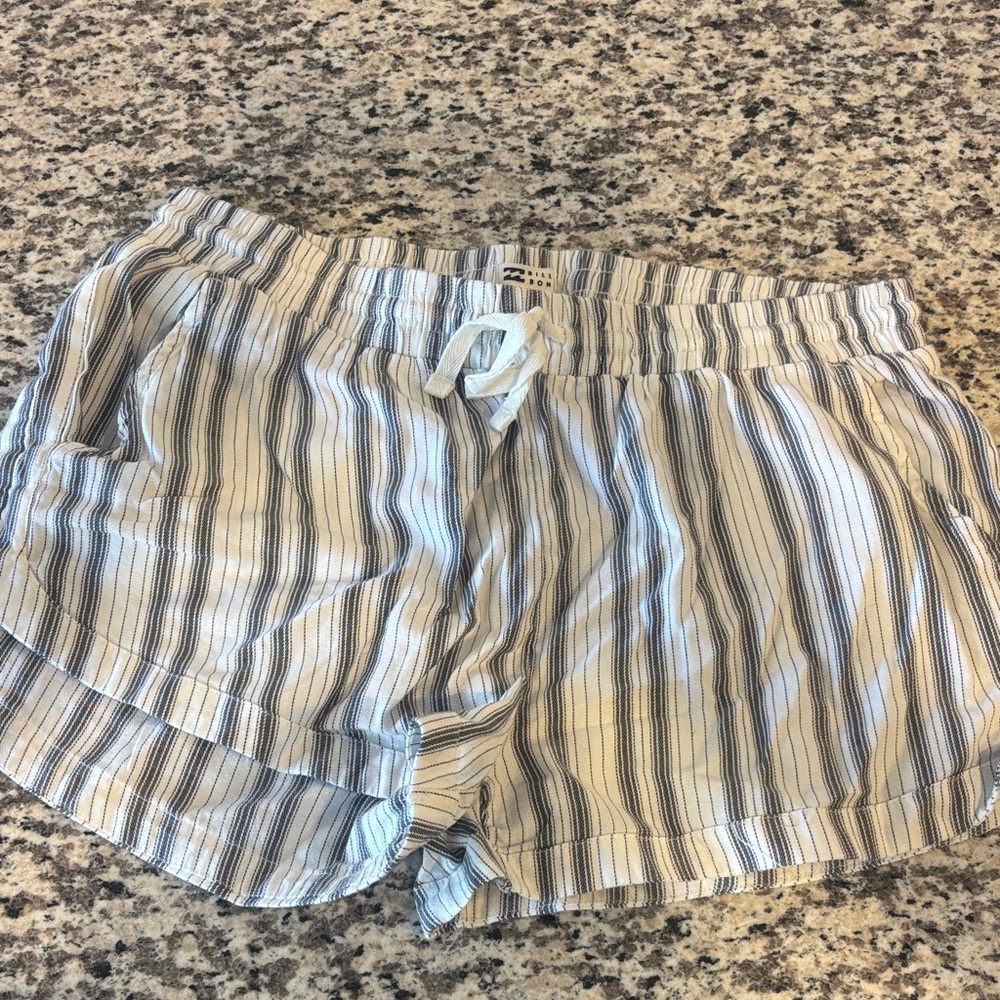 Billabong stripped Drawstring Shorts
